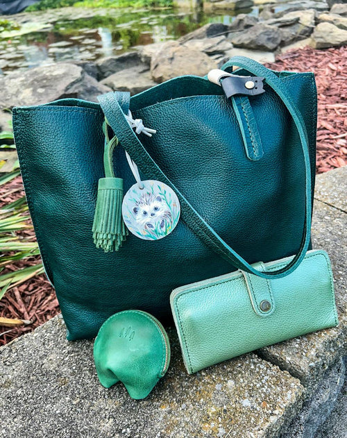 Medium forest green August tote! - customer review photo