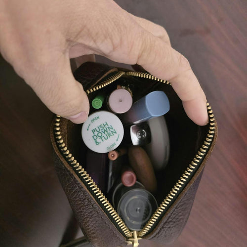 Large Square Pouch fits a lot! - customer review photo