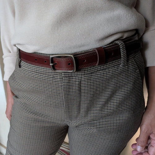 Gorgeous Pecan Double Stitch Belt - customer review photo
