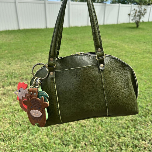 Small Logan Pebbled Olive - customer review photo