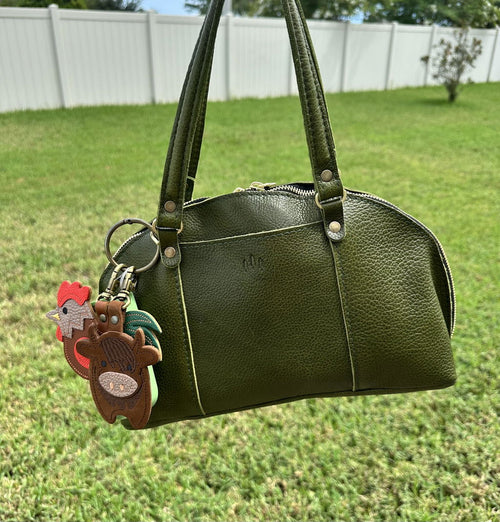 Small Logan Pebbled Olive - customer review photo