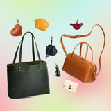 All Variants | two bags and accessories with text reading 