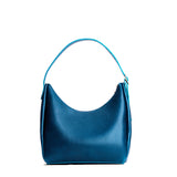 Caspian Medium | U-shaped, flat-bottomed leather shoulder bag with adjustable strap
