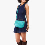 All Variants | Model wearing large Monaco Crossbody Bag in Seafoam