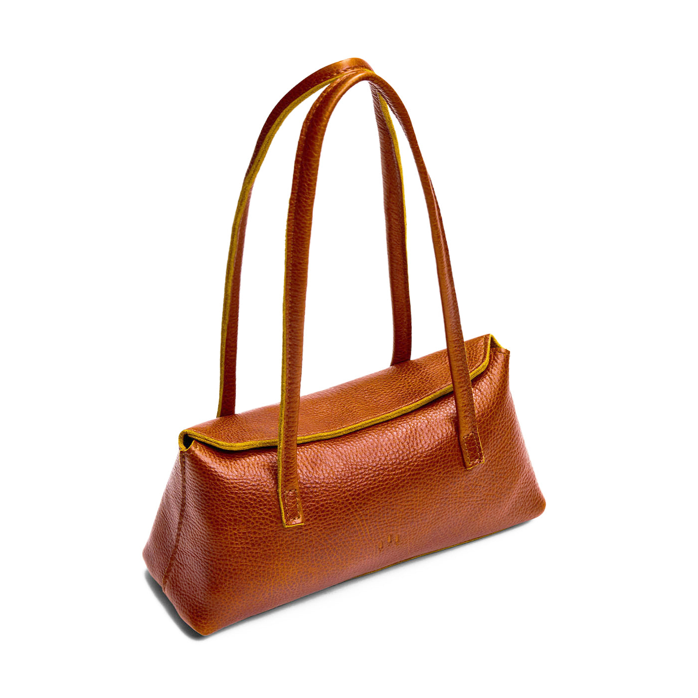 Sienna | Leather bowler bag with magnetic closure