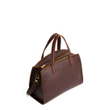 Coldbrew Medium | Leather tote bag with handles, adjustable crossbody strap, zipper top, and two back pockets