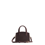 Moose Mini | Leather tote bag with handles, adjustable crossbody strap, zipper top, and a back pocket