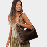 All Variants | Model wearing Large Aspen Shoulder Bag on shoulder
