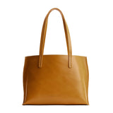 Mango Medium | Leather tote bag with interior snap key loop