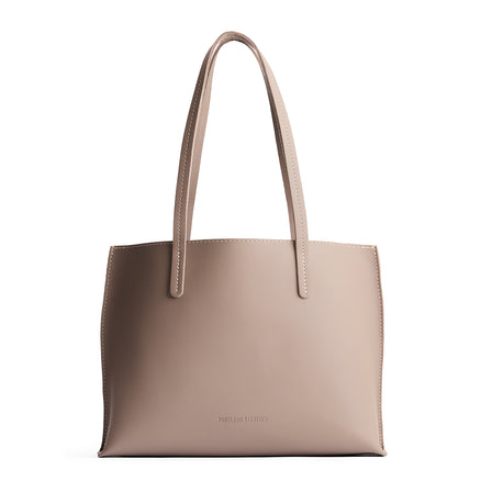 Stone*Large | Leather tote bag with interior snap key loop