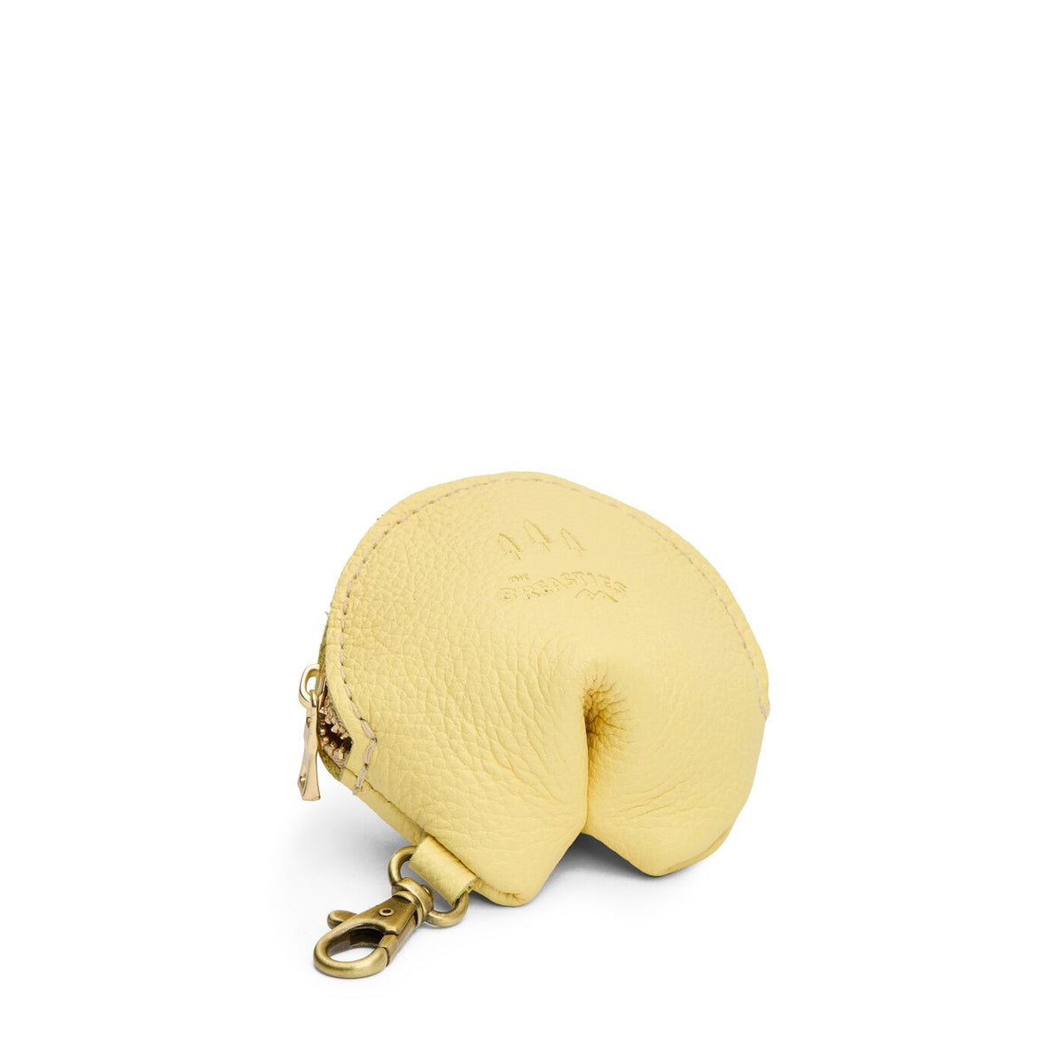 Butter Bliss | Leather fortune cookie shaped keychain pouch
