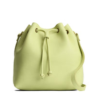 Shadow Lime*Large | Slouchy crossbody bag with leather drawstring closure