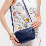 Cobalt Small | Petite rectangular crossbody with adjustable strap