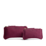 Superbloom | Large and Small pouches with a top zipper and unique curved bottom