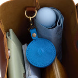Skydive | Circle-shaped airtag holder keychain with a swivel lobster clasp