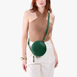 Bacalar Small | Circle shaped crossbody bag with top zipper