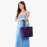 Imperial Classic | Large leather tote bag with sturdy bridle handles and front pocket