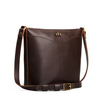 Grizzly | Rectangular side bag with curved front pocket and metal tree shaped badge
