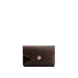 Grizzly | Leather card wallet with scalloped edge