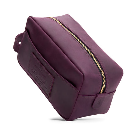 Larkspur | Large rectangular leather dopp kit