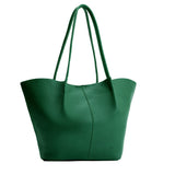 Bacalar Oversized | Extra wide bucket shaped tote bag with matching leather handles