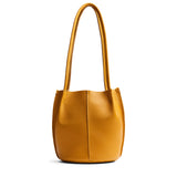 Sunshine Classic | Petite bucket shaped tote bag with matching leather handles