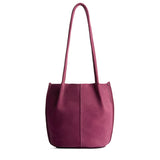 Superbloom Classic | Petite bucket shaped tote bag with matching leather handles
