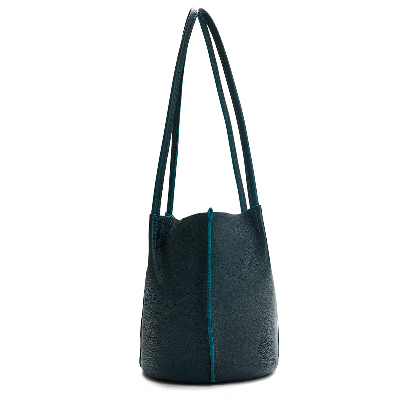 Boreal*Classic | Petite bucket shaped tote bag with matching leather handles