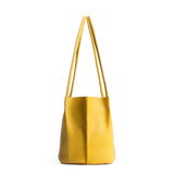 Naples | Petite bucket shaped tote bag with matching leather handles