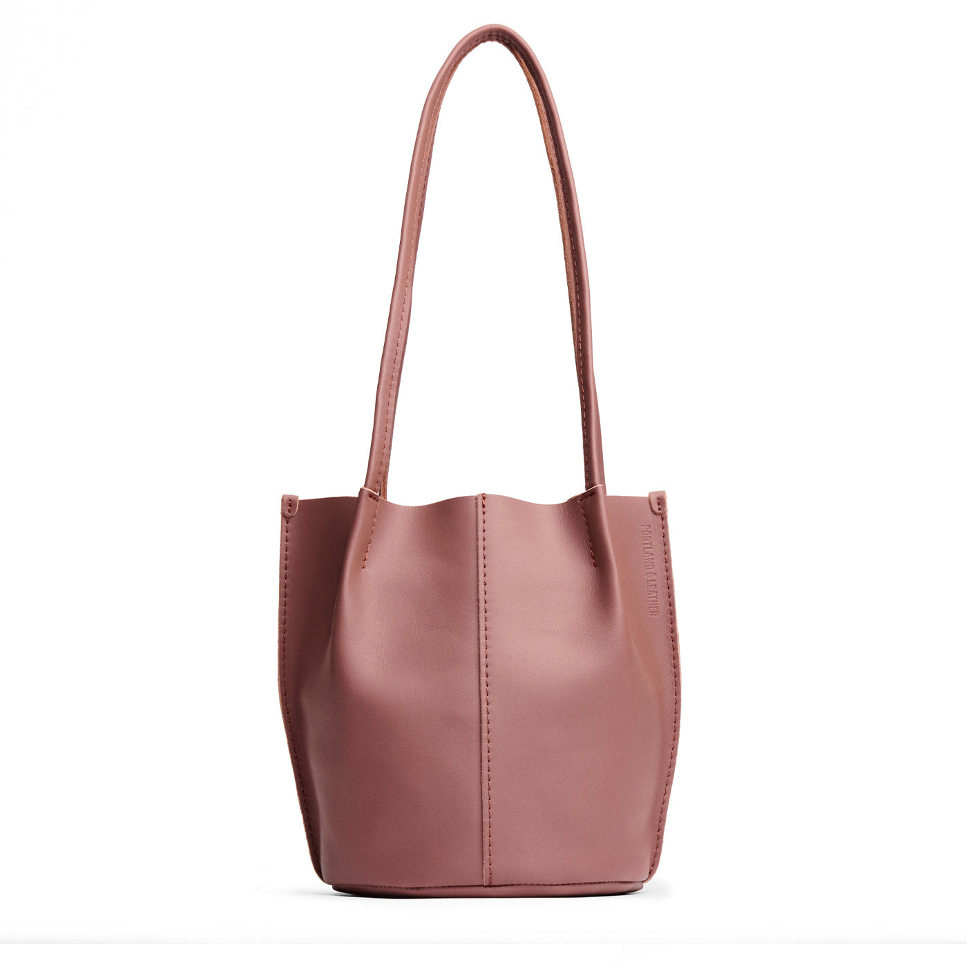 Sunkissed*Classic | Petite bucket shaped tote bag with matching leather handles