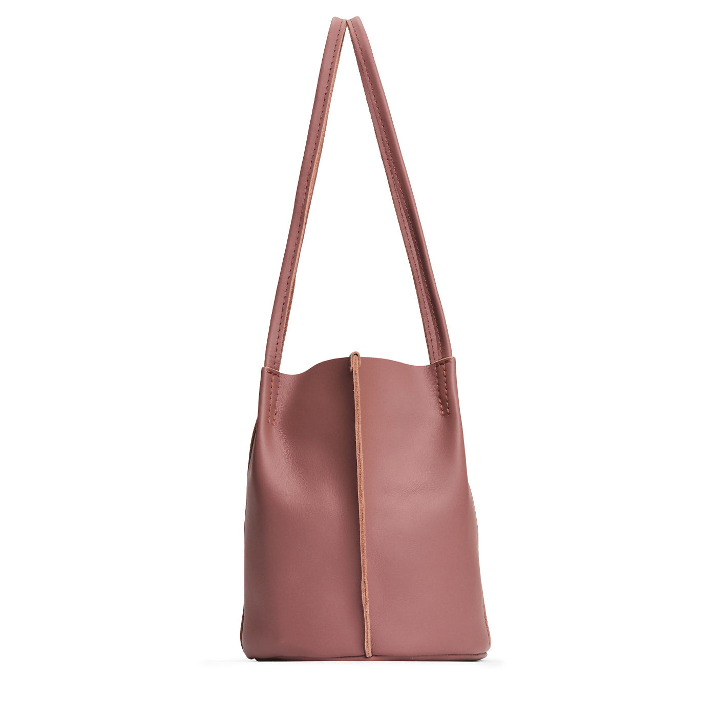 Sunkissed*Classic | Petite bucket shaped tote bag with matching leather handles