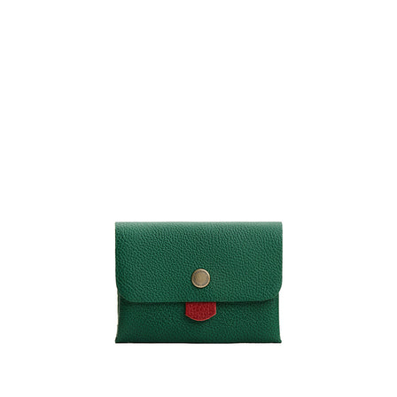 Bacalar | Envelope snap wallet with contrast pull tab