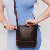 Coldbrew | Small rectangular crossbody purse with top zipper and interior pocket