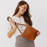 Honey  | Small rectangular crossbody purse with top zipper and interior pocket