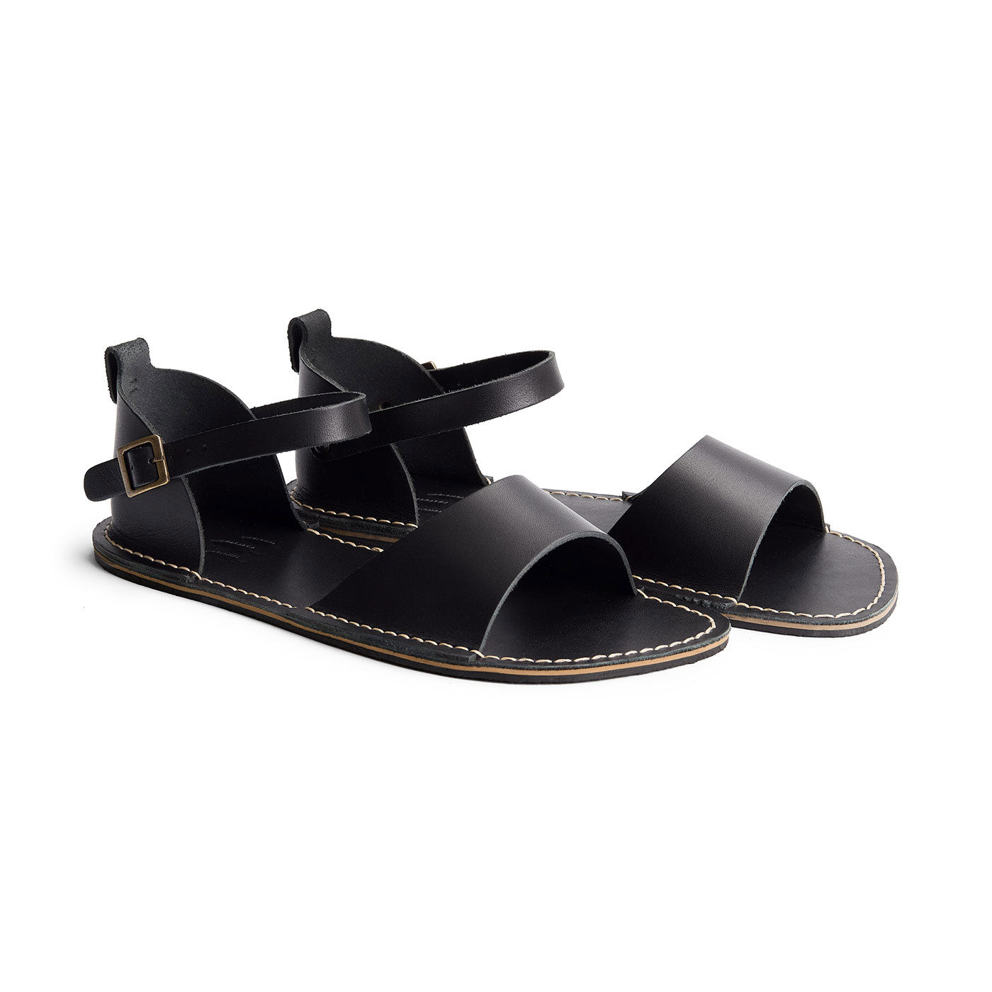 Nero | Leather Sandals with buckle