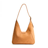 Desert Flower | Structured hobo shoulder bag with floral patterned embossed leather, adjustable strap and magnetic closure