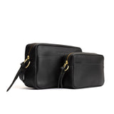  Black | Two sizes of rectangular crossbody with adjustable strap