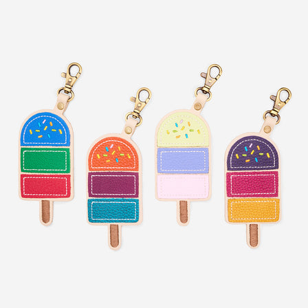 Skydive | Popsicle keychain with a lobster clasp on a bag