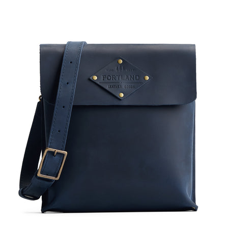 Deep Water | Slim satchel bag with crossbody strap and magnet flap closure