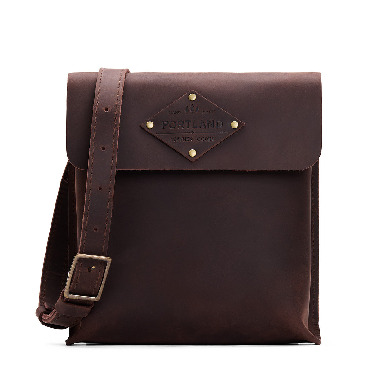 Moose | Slim satchel bag with crossbody strap and magnet flap closure