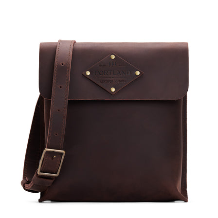 Moose | Slim satchel bag with crossbody strap and magnet flap closure