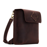 Moose | Slim satchel bag with crossbody strap and magnet flap closure