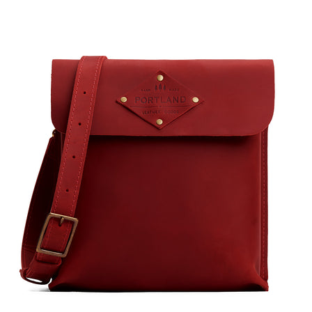 Phoenix | Slim satchel bag with crossbody strap and magnet flap closure