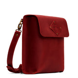 Phoenix | Slim satchel bag with crossbody strap and magnet flap closure