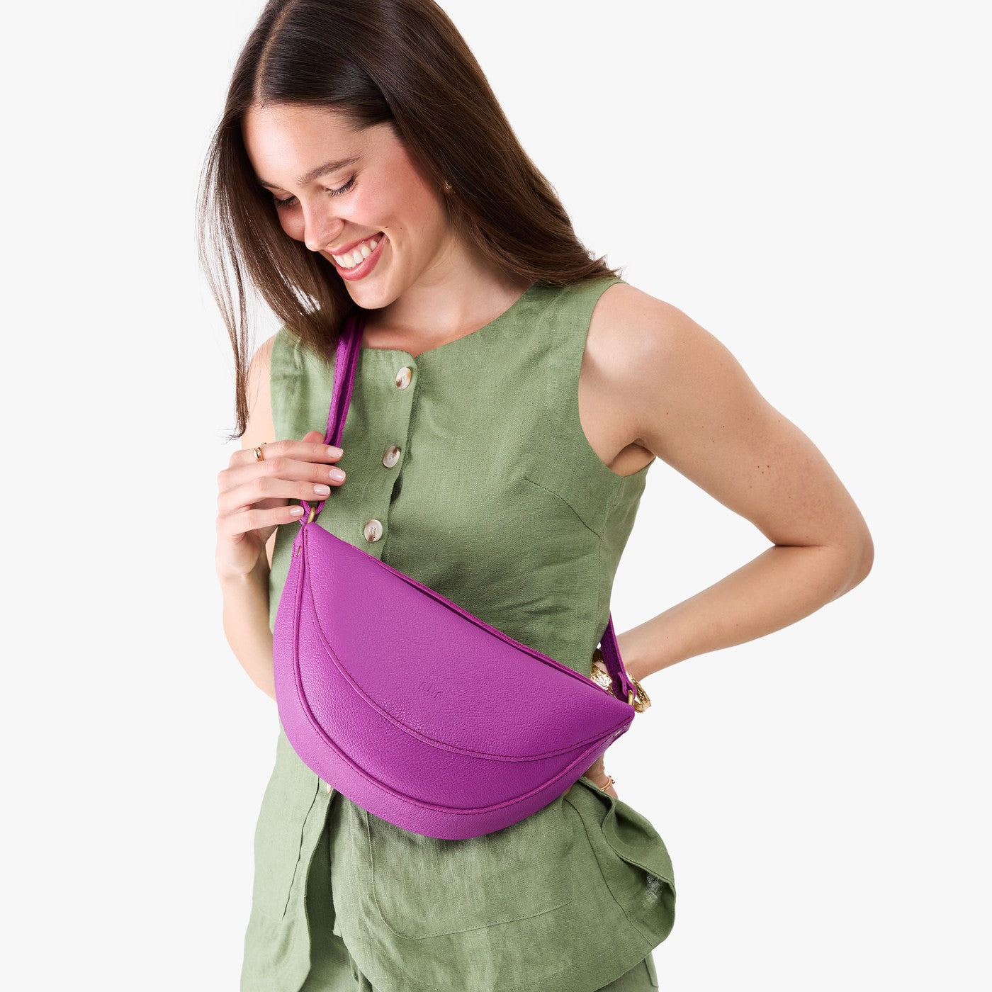 Cattleya*Medium | Half circle shaped sling bag
