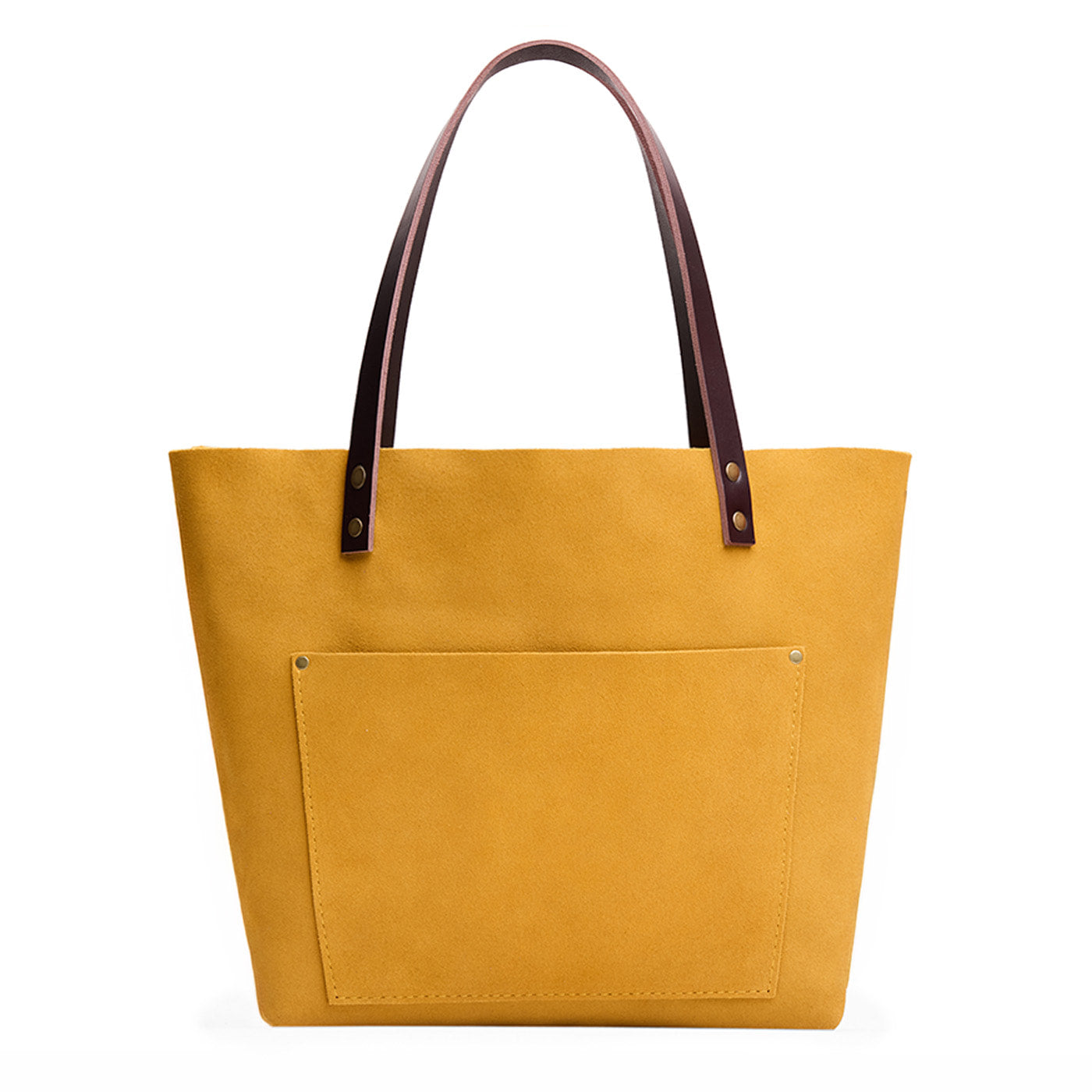 Dijon*Classic | Large leather tote bag with sturdy bridle handles and front pocket