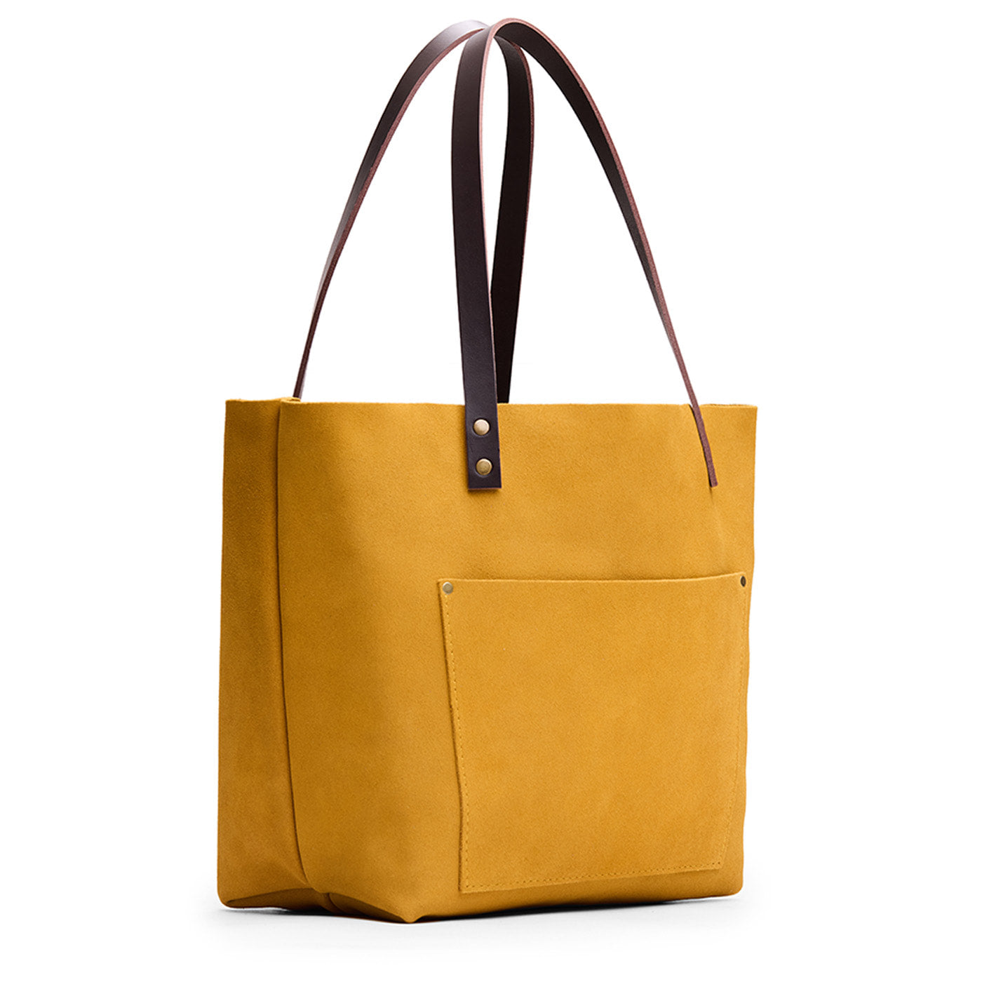Dijon*Classic | Large leather tote bag with sturdy bridle handles and front pocket
