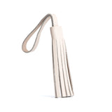 Bone Large | Fringed leather tassel with leather loop