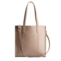 Stone*North/South | Structured large tote bag with overlapping panels and crossbody strap