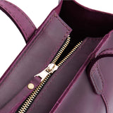 Larkspur Zipper | Structured mid-size tote bag with overlapping panels and crossbody strap